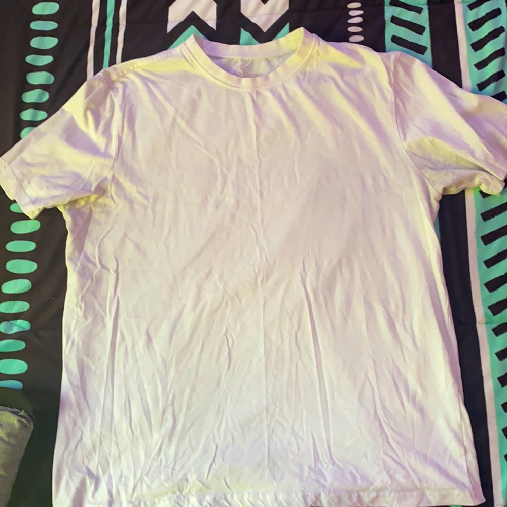 L white faded glory white shirt